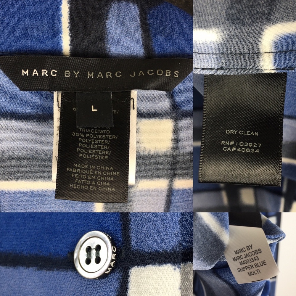 MBMJ Toto Blue Plaid Long Sleeve Blouse - Picture 7 of 7